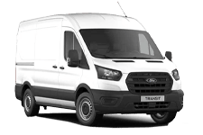 Car Hire Rochdale - White Ford Transit Medium Wheel Base - Van hire Rochdale